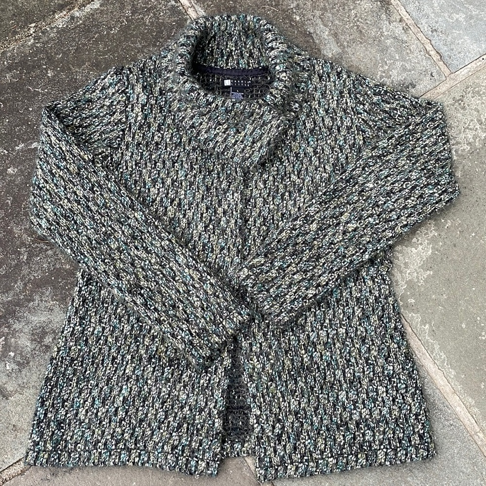 Carole Little Knit Cardigan Sweater Sz L